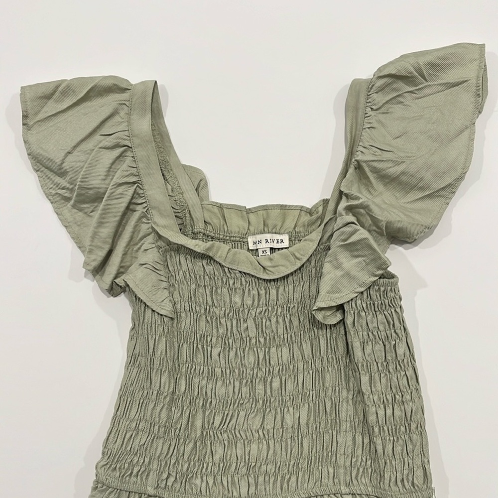 Moon River Sage Green Dress